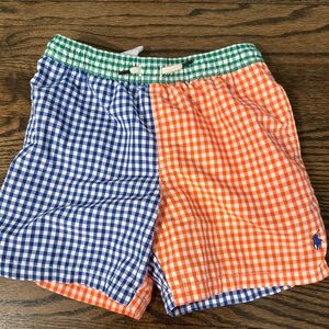 Polo by Ralph Lauren Kids Gingham Bathing Suit Trunks